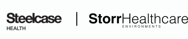 steelcase + storr healthcare logo mockup